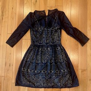 Navy Lace Dress